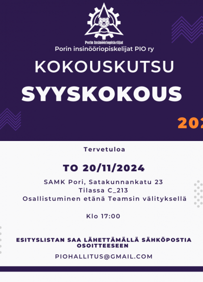 SYKO 2025 kokouskutsu